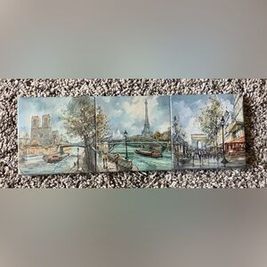 Set of 6 Coasters - Paris France Landmarks Pressed Paper